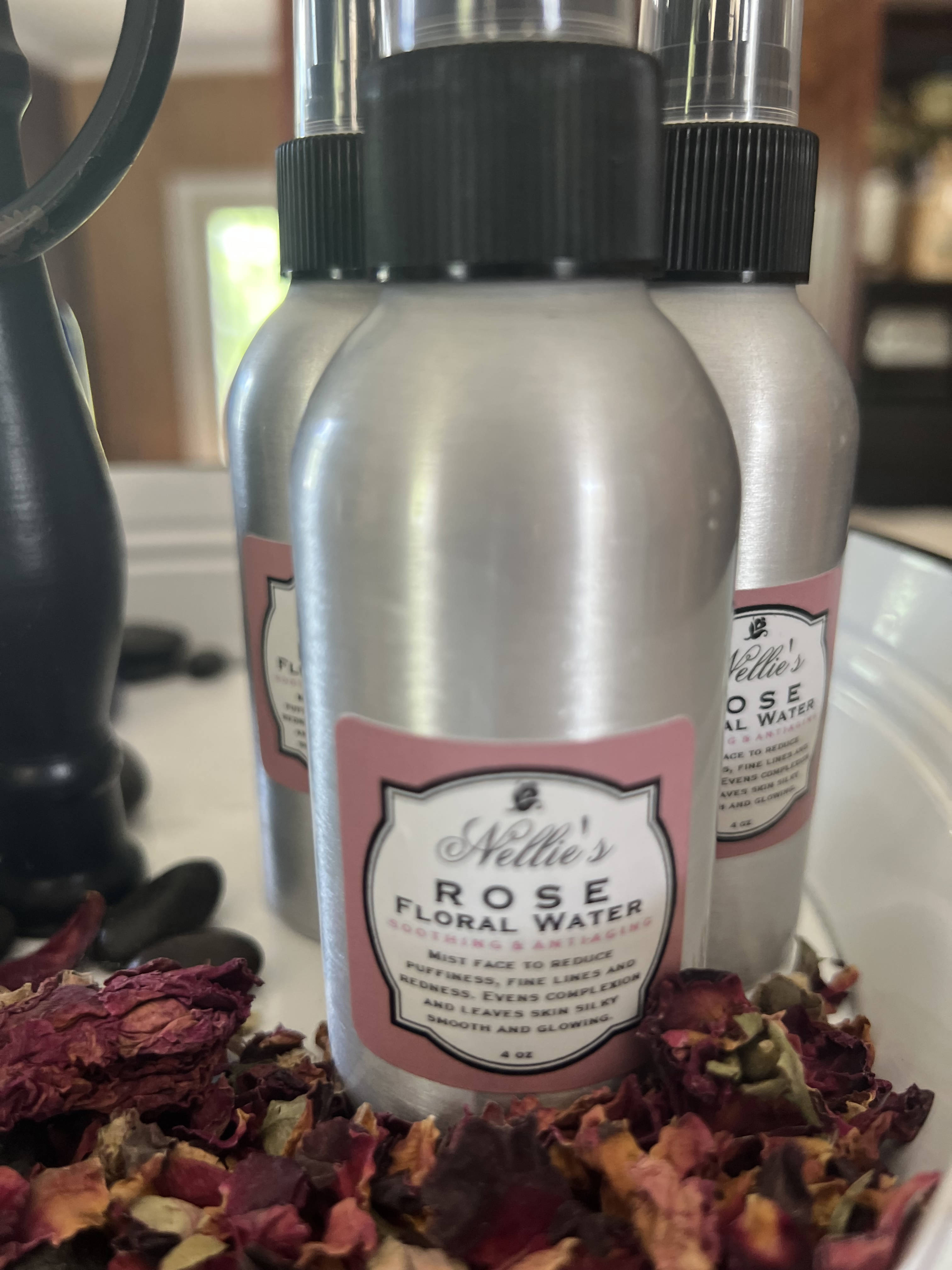 Rose Oil with Organic Rose Petals for Face, Body, Hair, and Nails. – All  Things Marketplace