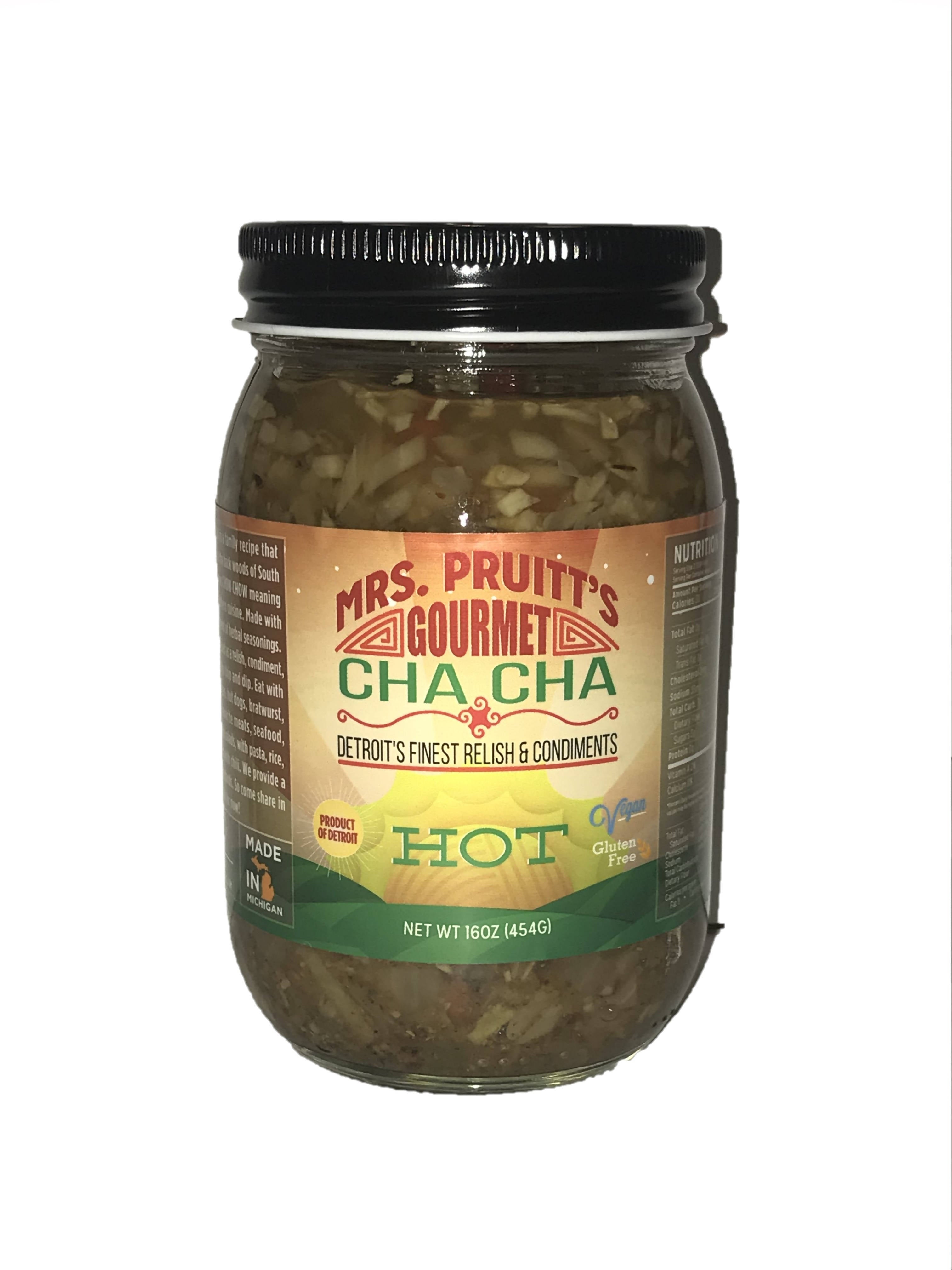 Mrs. Pruitt s Gourmet CHA CHA Hot 16 oz