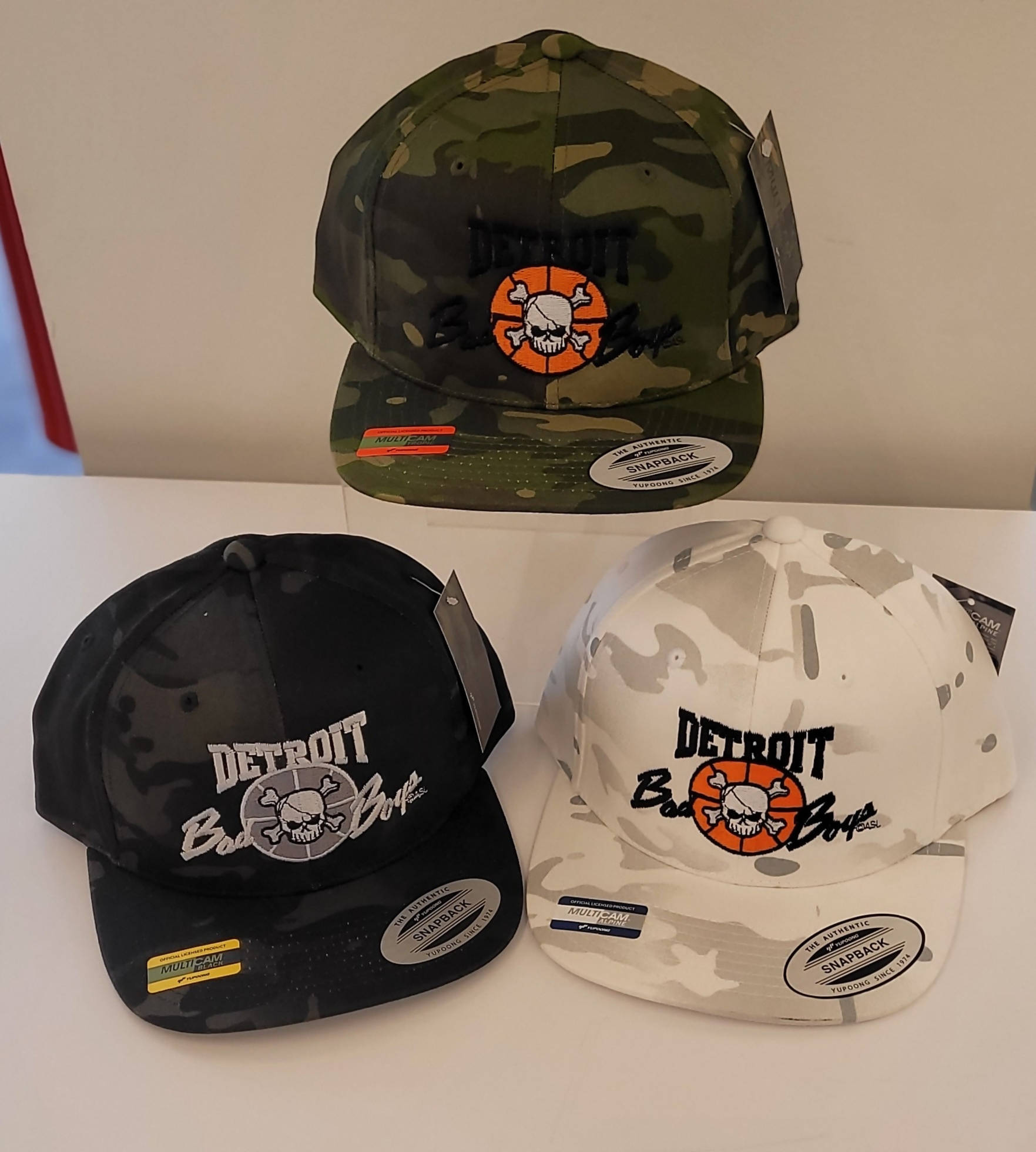 Camo Detroit Bad Boys Cap Snapbacks – All Things Marketplace