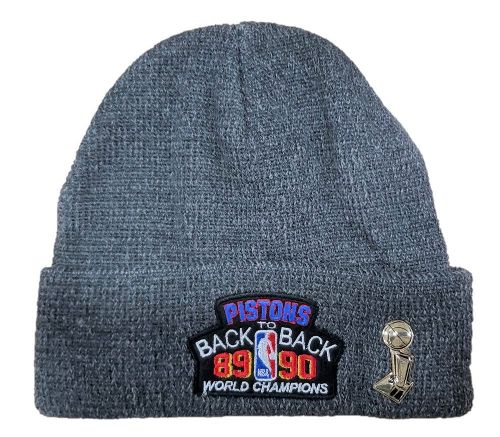 Detroit Pistons NBA Champ Knit Beanie- Gray – All Things Marketplace