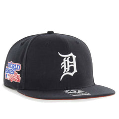 47 Brand Men's Navy Detroit Tigers 1984 World Series Sure Shot Captain  Snapback Hat