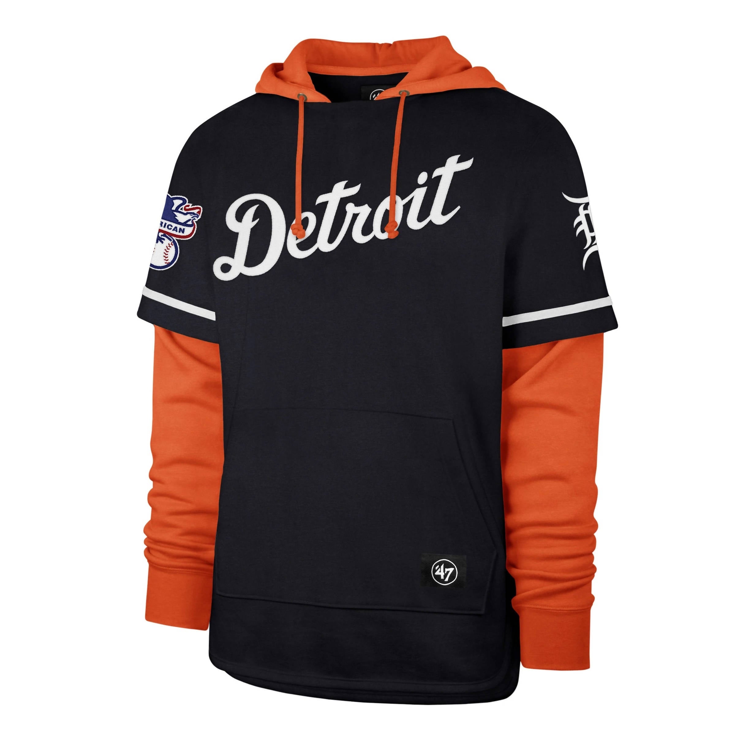 Detroit Tigers Orange Motor City Baseball T-Shirt 47 Brand