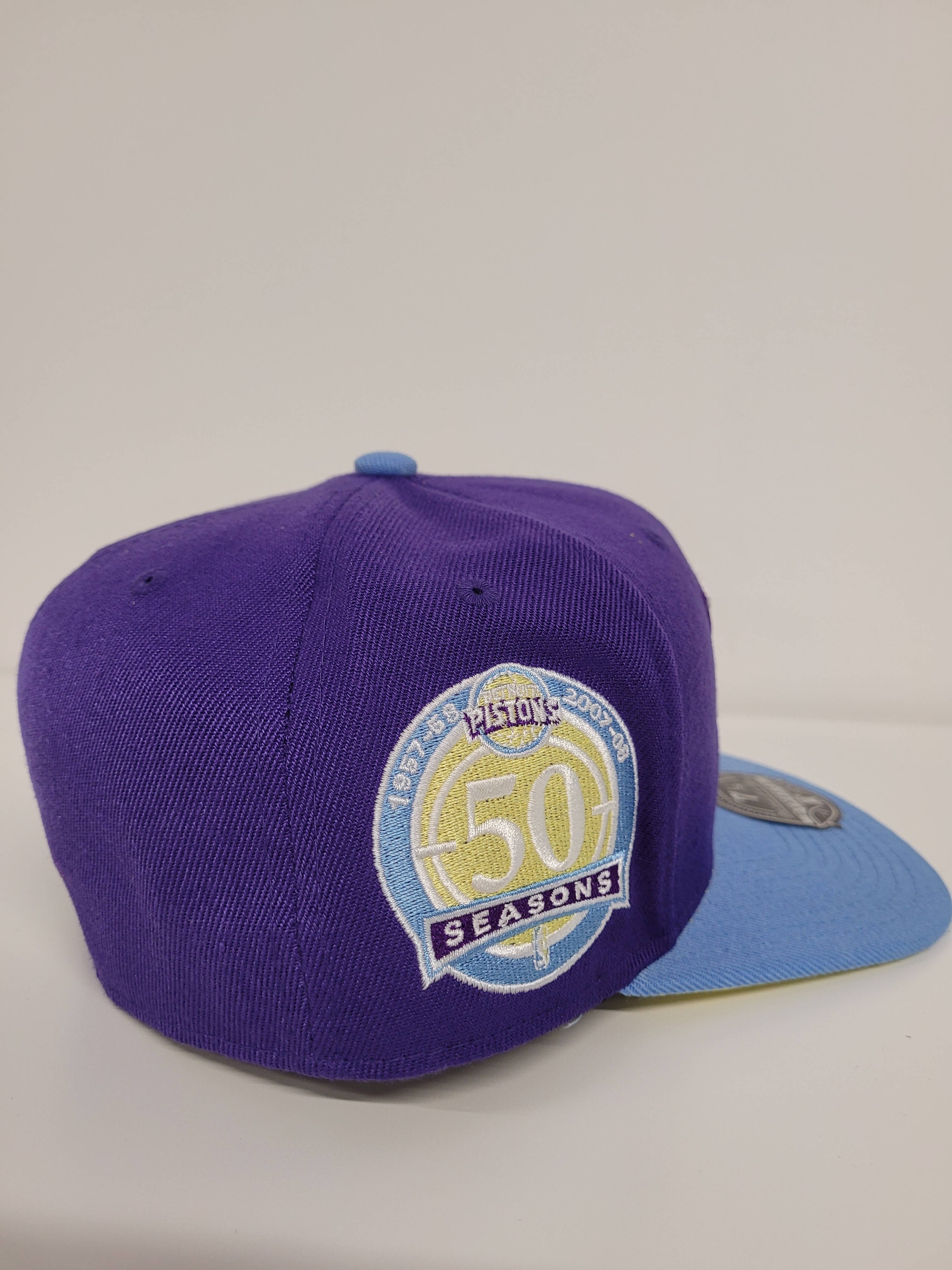 Detroit Pistons Purple 50 Seasons Fitted Hat – All Things Marketplace