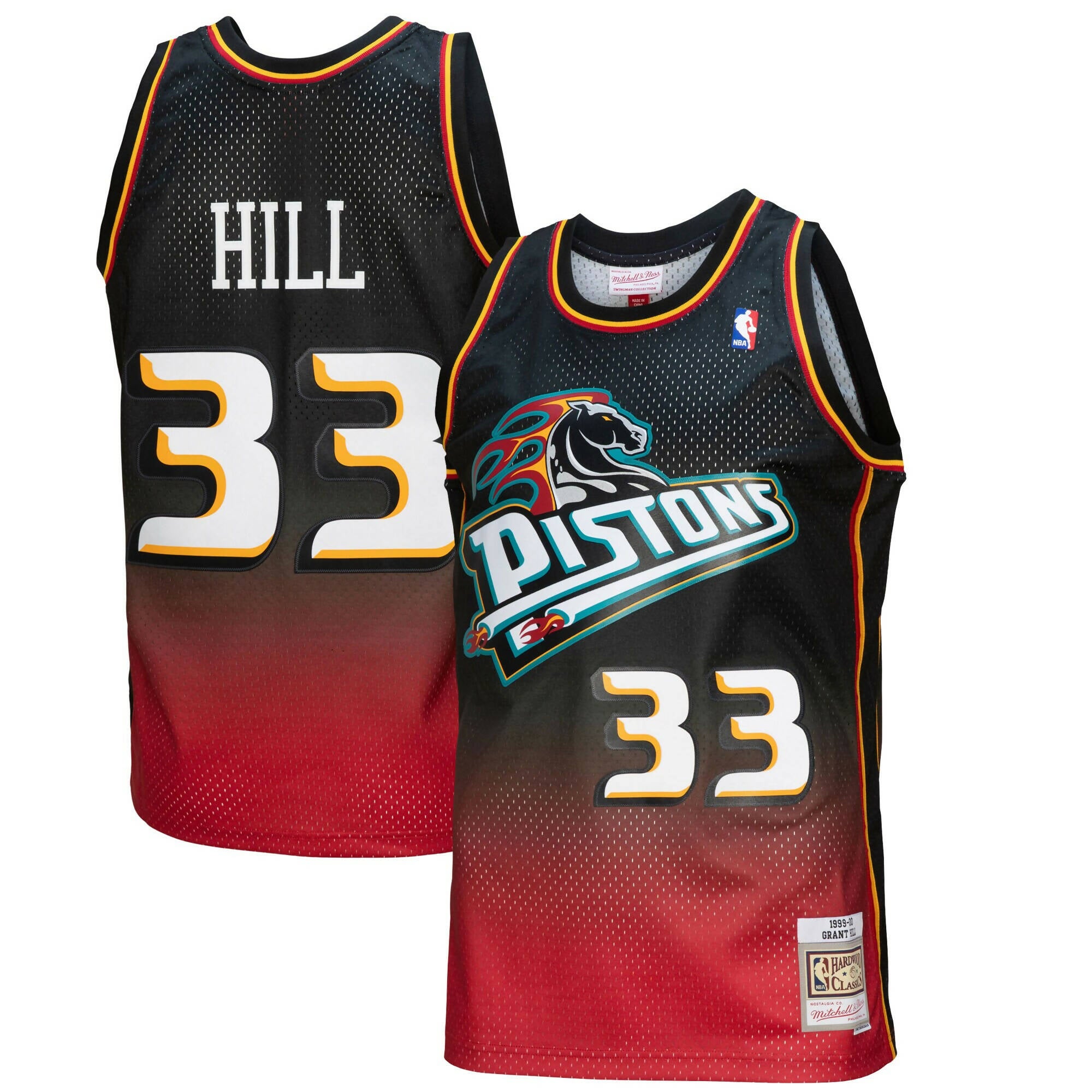  Mitchell & Ness Men's Detroit Pistons Grant Hill