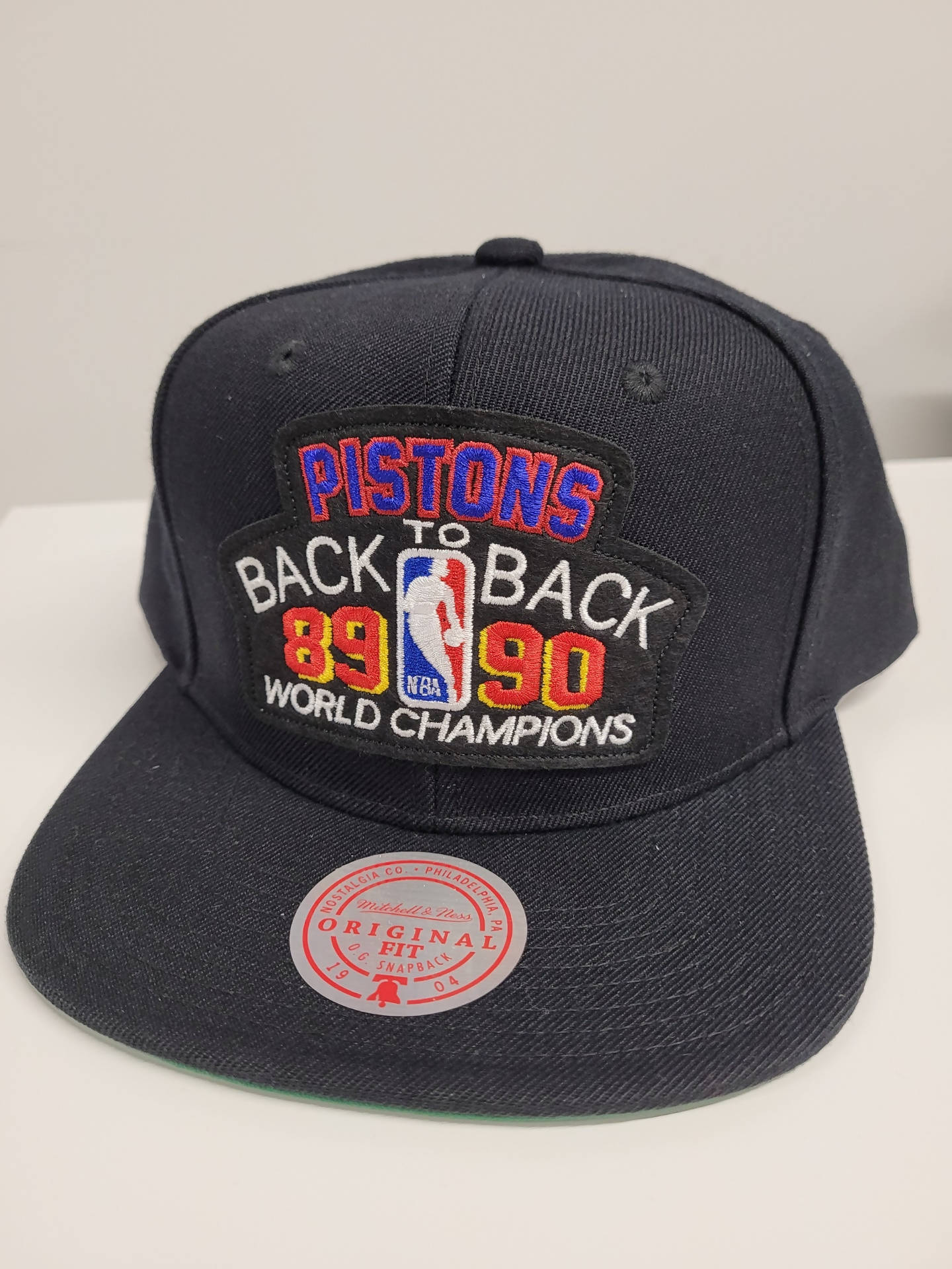Vintage 90s Detroit Pistons Snapback Hat Akd Grunge 