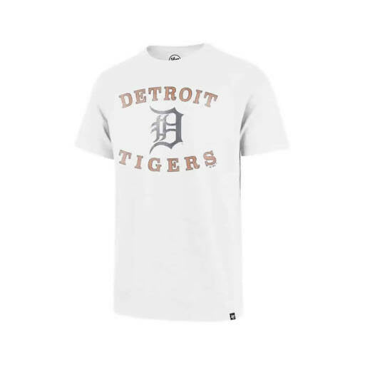 Detroit Tigers Men's 47 Brand Stitched Vintage Classic Logo Navy Tee T-Shirt - Small