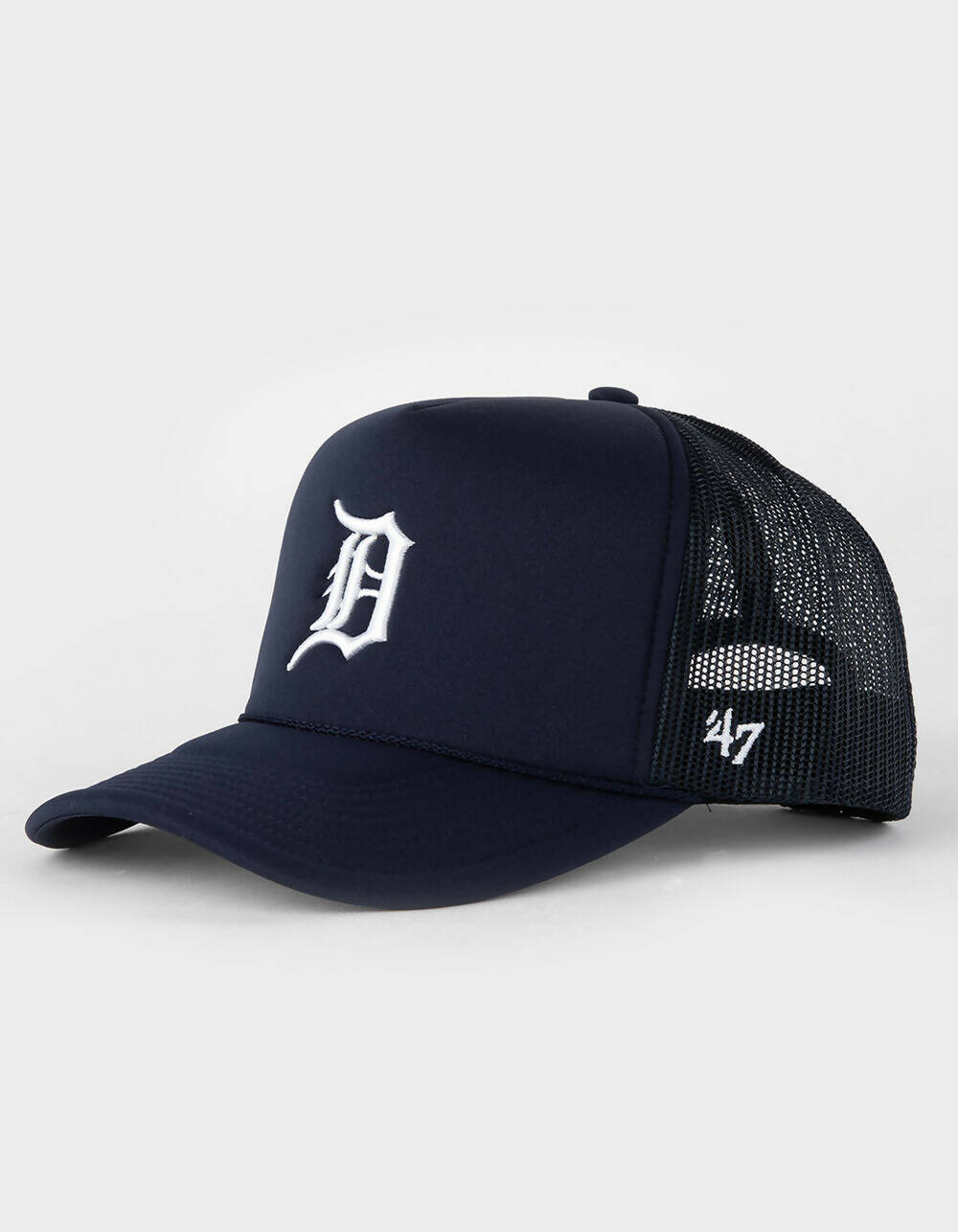 47 Brand Navy Detroit Tigers Drifter Trucker Adjustable Hat in Blue for Men