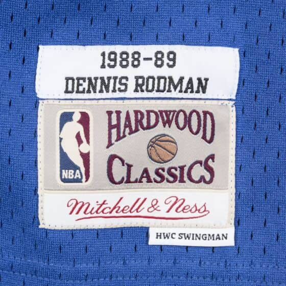 Lids Dennis Rodman Detroit Pistons Mitchell & Ness Youth 1988/89 Hardwood  Classics Swingman Jersey - Blue